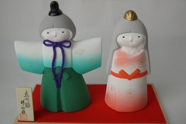 h14★Keramikfiguren★Hina-Puppenset★Stehende Puppen (groß)★Banko-yaki Hergestellt in Japan, Innenausstattung, Ornament, japanischer Stil