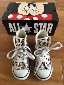 (送料無料) Converse All star ミニーマウス 16cm 白 オールスター コンバース