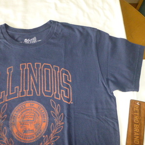 新品 ILLINOIS UNIVERSITY OF ILLINOIS Ｔシャツ -MEDIUM- RETROBRAND カレッジＴシャツ イリノイ大学 CHARTERED 1867 カレッジ物