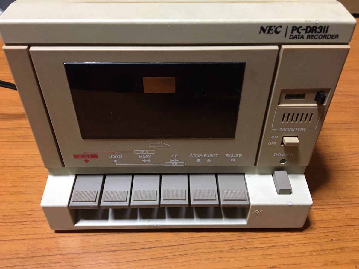 NEC PC-DR311 テープデータレコーダ 通電確認済み テープ付き