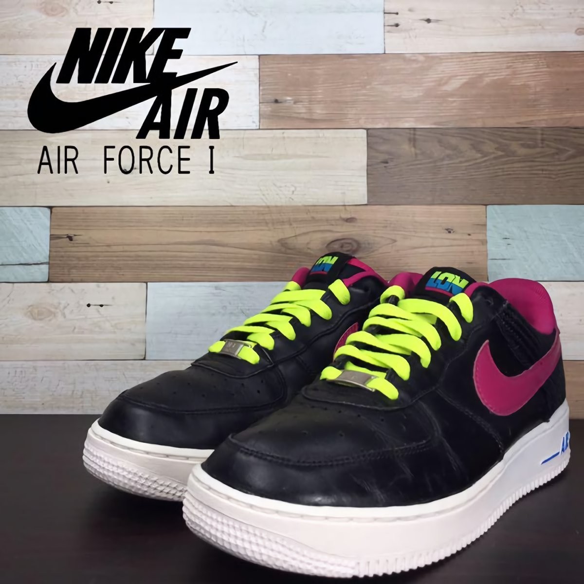 宇宙の香り AIR FORCE 1 HI HYP VOLTネオンイエロー新品26.5cm希少