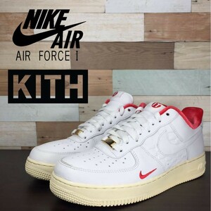 箱付き 黒タグ付き NIKE AIR FORCE 1 LOW / KITH ナイキ　エアフォース 1 ロー/キス 白 ホワイト 赤 レッド U08098 CZ7926-100 26.5cm