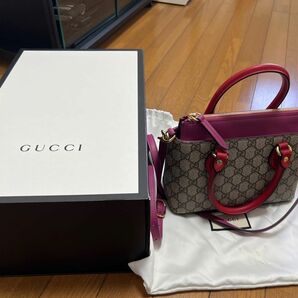 GUCCIスプリーム 2WAY スモールトートバッグ グッチ ショルダーバッグ