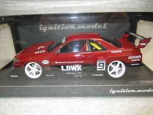 1/18 ignition model LB-ER34 super Silhouette Skyline red / black #9 2706