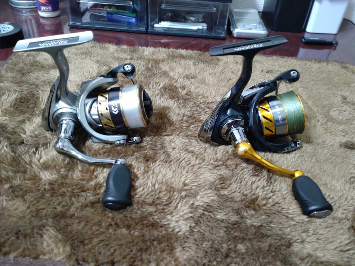 ネット激安通販 スピニングリール2台+交換スプール3個 レブロス
