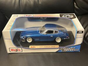 美品1/18 1971ダットサン240Z Datsun日産フェアレディZ ワタナベホイール 改造 カスタム ローダウンNISSAN FAIRLADYZ ダイキャスト 旧車