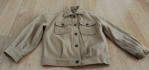  wing INGNI easy .... button down blouson jacket M Camel beige 