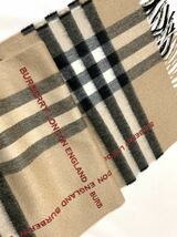 新品《 BURBERRY バーバリー 》ロゴ チェック カシミヤ スカーフLogo Check Cashmere Scarf マフラー スカーフ ストール スヌード_画像2