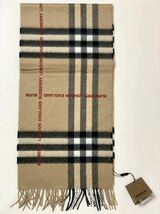 新品《 BURBERRY バーバリー 》ロゴ チェック カシミヤ スカーフLogo Check Cashmere Scarf マフラー スカーフ ストール スヌード_画像6