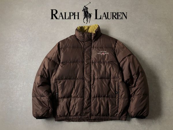 80s 90s Ralph Lauren ダウンジャケット　ベージュ　L ダウンジャケット ジャケット/アウター メンズ 偉大な