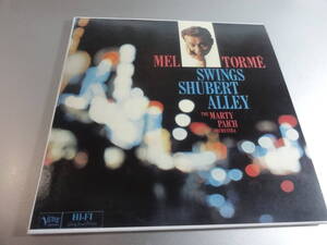 MEL TORME 　メル・トーメ　　SWINGS SHUBERT ALLEY THE MARTY PAICH 国内盤　紙ジャケ