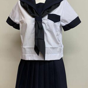 夏セーラー服セット黒３本ライン(本格的)180cm大きいサイズ　　セーラー服　学生服