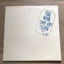 LP　国内盤　THE WHO　熱狂のステージ　ザ・フー　LIVE AT LEEDS　MP-2110　レコード_画像1