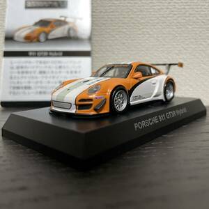 京商1/64 Porsche 911 GT3R Hybrid Orange×White/ポルシェ 911 GT3R ハイブリッド 橙×白 オレンジ×ホワイト