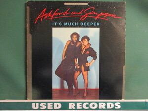 ★ Ashford And Simpson ： It's Much Deeper 12'' ☆ (( マイケル・ジャクソン「ビートイット」的な曲です。 / Ashford & Simpson