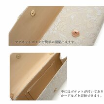 ☆着物タウン☆ 草履バッグ セット 華三彩 金 ゴールド Mサイズ クラッチバッグ 日本製 着物 留袖 色無地 訪問着 附下 zouribag-00030_画像9