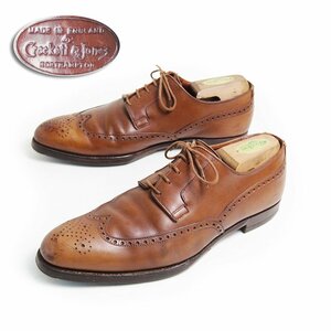 英国製　7E　Crockett&Jones HENFIELD　クロケット＆ジョーンズ　ハンドグレード　ウィングチップ　レザーシューズ　ブラウン　外羽根7044