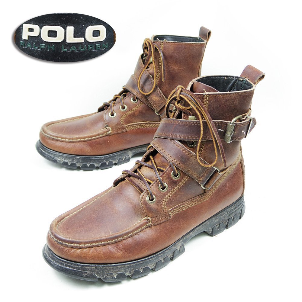 安い購入 POLO RALPHLAUREN レースアップショートブーツ www.m