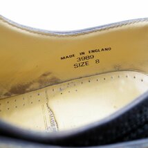 英国製　UK8　Dr.Martens　ドクターマーチン　ウィングチップドレス　メダリオン　フルブローグ　イングランド製　5ホール　黒/U7299_画像10