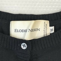 Made in Japan★ELODIE NELSON★ウールカーディガン【Womens size -M/38/黒/black/ドット】Tops/Shirts◆BH198_画像5