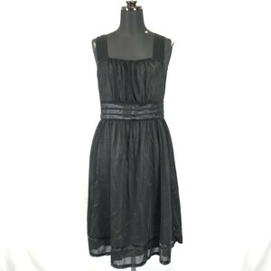 Made in Japan★BEAMS LAPIS LUCE/ビームス ラピスルーチェ★ノースリーブワンピース【women’s size -36/黒/black】dress◆BH229