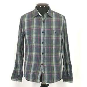 EDWIN★長袖シャツ【Mens size -M/緑/Green/チェック柄】Tops/Shirts◆BH248