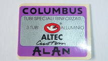 ★ COLUMBUS コロンバス "ALAN" ALTEC Custom フレーム ステッカー デカール A ★_画像1