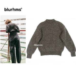 極美品*定価36,300円*カタログ掲載 Blurhms/ブラームス　キッドモヘヤ ニット*モヘア アルパカ ウール