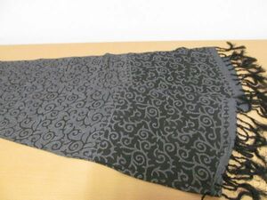 (51600) silk silk table runner approximately 53.×170. black group USED storage goods 