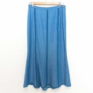 #anc GKITALIYA Italiya юбка 9 бледно-голубой длинный бахрома женский [790771]