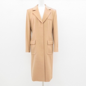 #wnc マックスマーラ Maxmara コート 40 キャメル色 キャメルヘア シンプル ロング イタリア製 美品 レディース [718822]