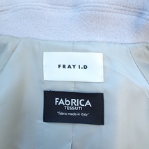 #wnc フレイアイディー FRAY I.D コート ０ グレー系 FAbRICA イタリア製生地 ロング レディース [755575]_画像6