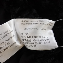 #apc ミーイッセイミヤケ MEISSEYMIYAKE スカート 黒系 ベロア調 シースルー レディース [745738]_画像5