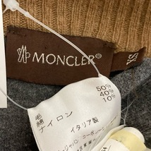 #anc モンクレール Moncler カーディガン ニット・セーター XS 茶 グレー ダブルジップ 切替 ハイネック イタリア製 レディース [787038]_画像6