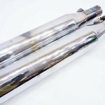 ハーレー04-06年ソフテイルFLSTC FXSTS FXSTB純正サイレンサー前後マフラー65682-04車検用ノーマル戻しに_画像2