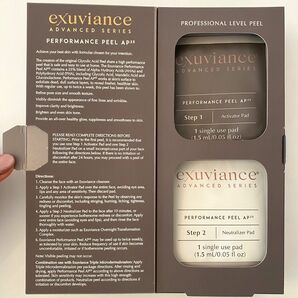 『新品 EXUVIANCE エクスビアンス パフォーマンスピールAP25 1セット(STEP1＋2)×1 ピーリング 日本未入荷』