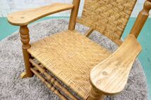 GMFH345○REX furniture / レックス ファニチャー アメリカ製 ロッキングチェア 揺り椅子 無垢 オーク材 カントリー ノスタルジック_画像3