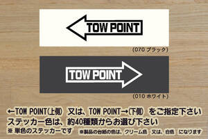 TOW POINT ステッカー トーイングフック_牽引フック_けん引フック_TOWポイント_頭文字D_ZEALスバル_ZEAL鈴木4_ZEAL三菱_ZEAL豊田_ZEAL日産