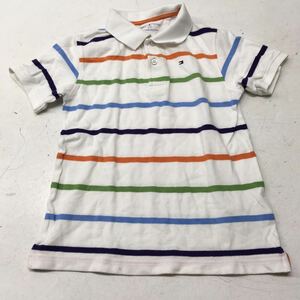  free shipping *TOMMY HILFIGER Tommy Hilfiger * short sleeves T-shirt polo-shirt * child Kids man S/P 6-7 -years old #40923skk