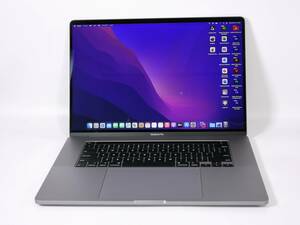 MacBookPro 16.0型 2019年 / Retina液晶 Monterey Touch Bar / Core i9 9980HK 2.4GHz / メモリ64GB / 1TB (SSD NVMe) / Office２０２１