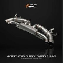 F1サウンド◆イノテック iPE ポルシェ 911/ 992 ターボ / S 用可変バルブ ステンレスマフラーセット/ステンレス/INNOTECH/GTS/キャタライザ_画像1