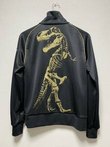 美品☆[DRESSCAMP×CHAMPION] why are you here…? 別注 T-REX ジャージ トラックジャケット S 44 ブラック ドレスキャンプ