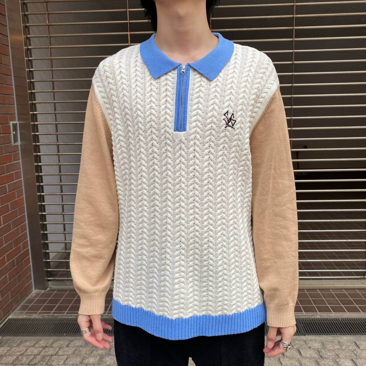 予約販売品 ttt_msw × dairiku ニットポロ aob.adv.br