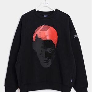 APPLEBUM BLACK WORM crew Sweat『BLACK/Red 公式ONLINE STORE限定