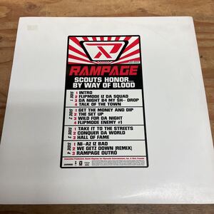 RAMPAGE ランペイジ/SCOUTS HONOR... BY WAY OF BLOOD Promo 2LP（A753）