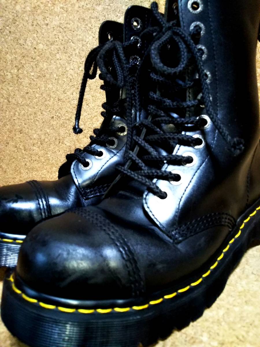 最前線の 【美品】Dr.Martensドクターマーチン 10ホール イエロー