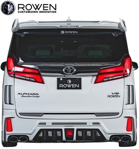 【M's】TOYOTA 30系 アルファード RR Sグレード 後期 (2018.01-) ROWEN リアバンパー／／FRP ローウェン ロウェン エアロ 2T018P00