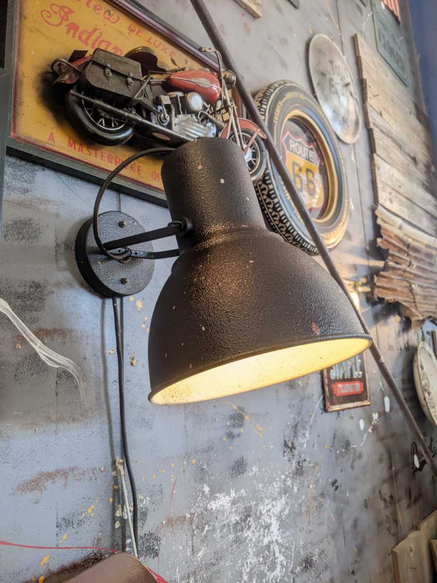 Lámpara de pared industrial para el hogar vintage americano, luz montada en la pared #garaje americano #vida de garaje #accesorios de tienda #iluminación puntual, trabajos hechos a mano, interior, bienes varios, otros