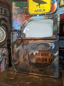 Art hand Auction 美国复古卡车门墙镜2way车库#立镜#ROUTE66#车库生活#美国复古屋, 手工制品, 内部的, 杂货, 其他的