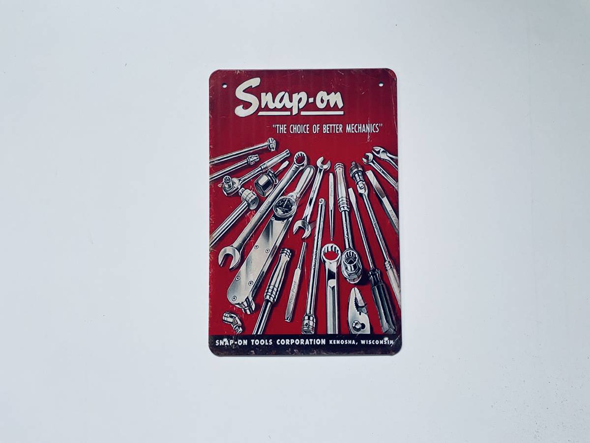 スナップオン Snap-on 看板 ティンサイン プレート 八角 新品未使用
